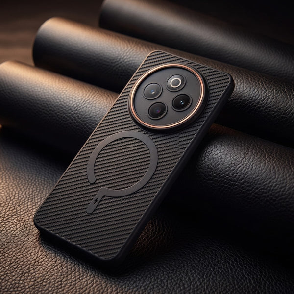 Gripon Black (ORANGE RING) Silicone Case for Vivo T4 - The Hatke