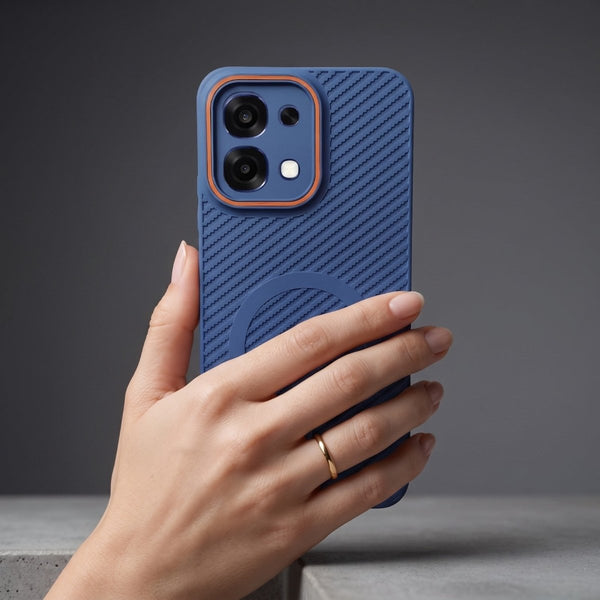 Gripon Dark Blue Silicone Case for Oppo F31 - The Hatke
