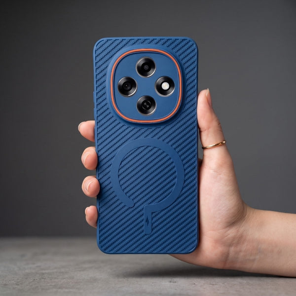 Gripon Dark Blue Silicone Case for Oppo F31 Pro - The Hatke