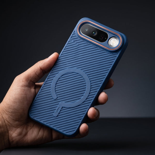 Gripon Dark Blue Silicone Case for Realme 16 - The Hatke