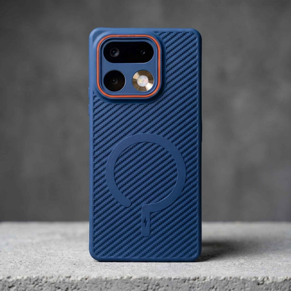 Gripon Dark Blue Silicone Case for Realme 16 Pro - The Hatke