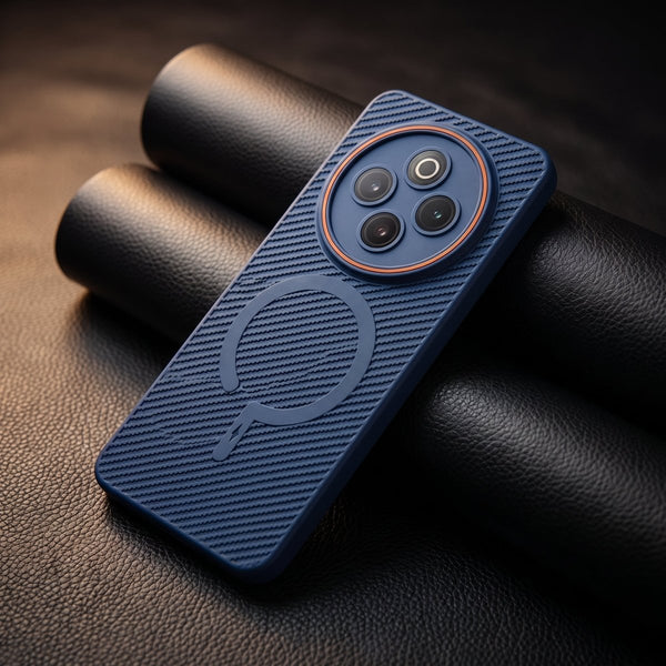 Gripon Dark Blue Silicone Case for Vivo T4 - The Hatke
