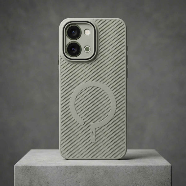 Gripon Grey Silicone Case for iQOO Z11X - The Hatke