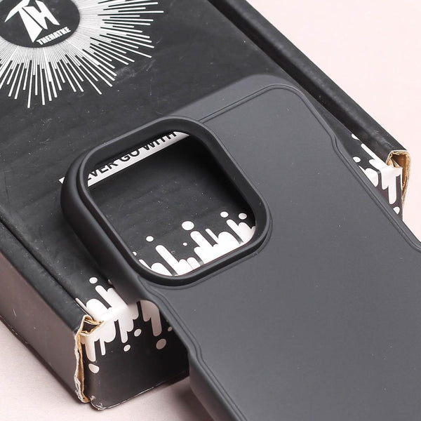 GripStand Black Silicone case for Apple iphone 16 Pro - The Hatke