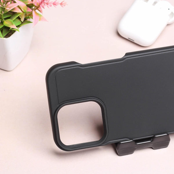 GripStand Black Silicone case for Apple iphone 16 Pro Max - The Hatke