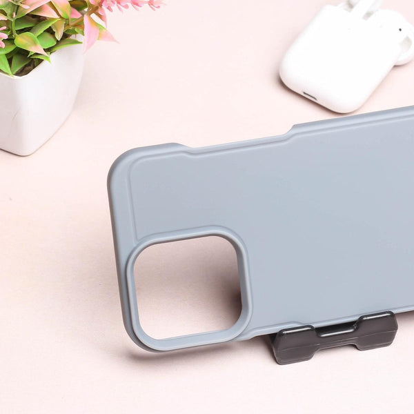 GripStand Cloud blue Silicone case for Apple iphone 16 Pro Max - The Hatke