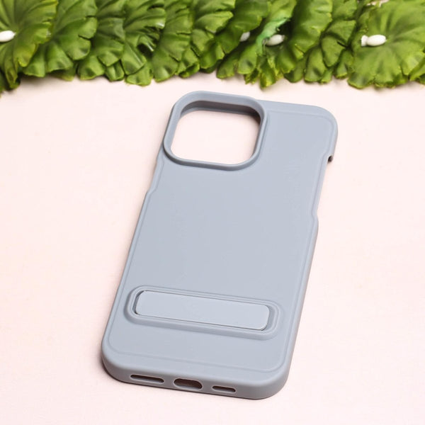 GripStand Cloud blue Silicone case for Apple iphone 16 Pro Max - The Hatke