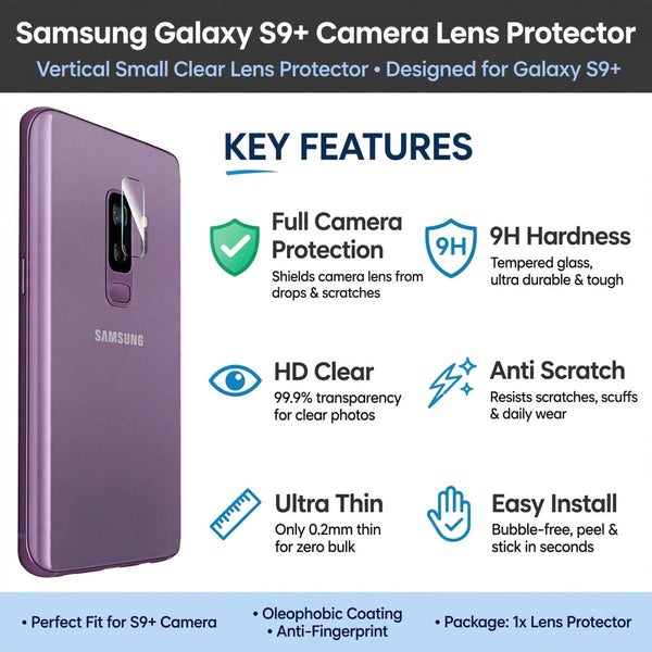 Guard your Samsung S9 Plus Camera Lens - The Hatke