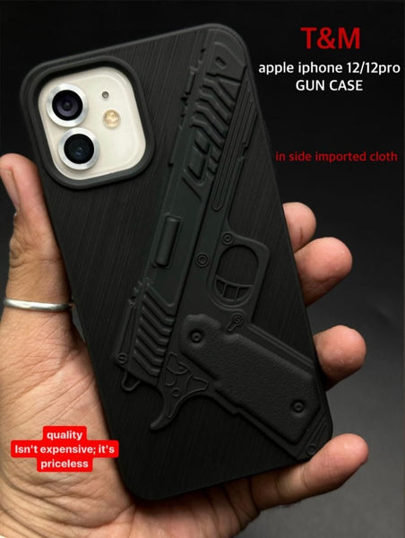 Gun Design Silicone case for Apple iphone 12 - The Hatke