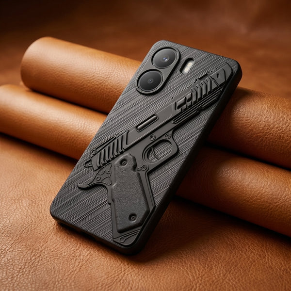 Gun Design Silicone case for Redmi 13C 4G - The Hatke