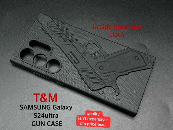 Gun Design Silicone case for Samung S24 Ultra - The Hatke
