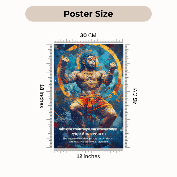 Hanuman Ji Combo Poster ( Set of 6 Posters ) - The Hatke