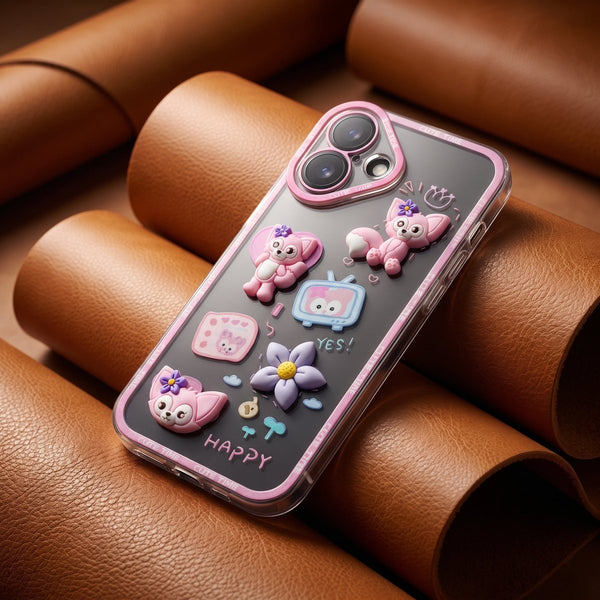 Happy Cute Time Silicone Case for Apple Iphone 16 - The Hatke