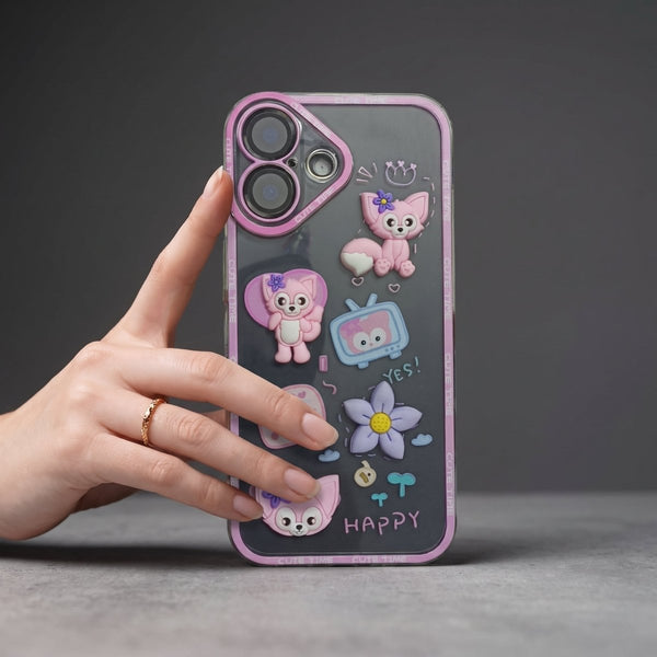 Happy Cute Time Silicone Case for Apple Iphone 16 - The Hatke