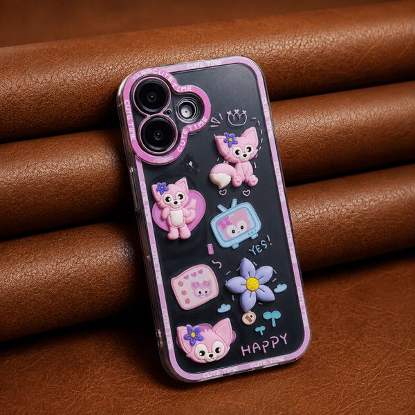 Happy Cute Time Silicone Case for Apple Iphone 17 - The Hatke