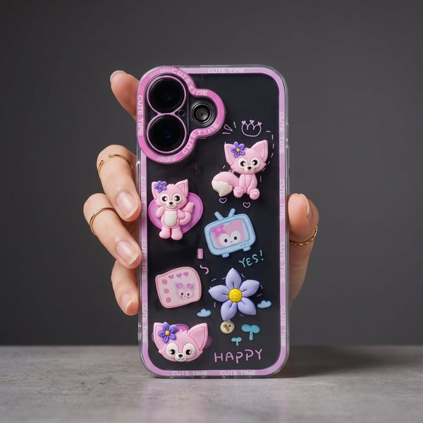 Happy Cute Time Silicone Case for Apple Iphone 17 - The Hatke