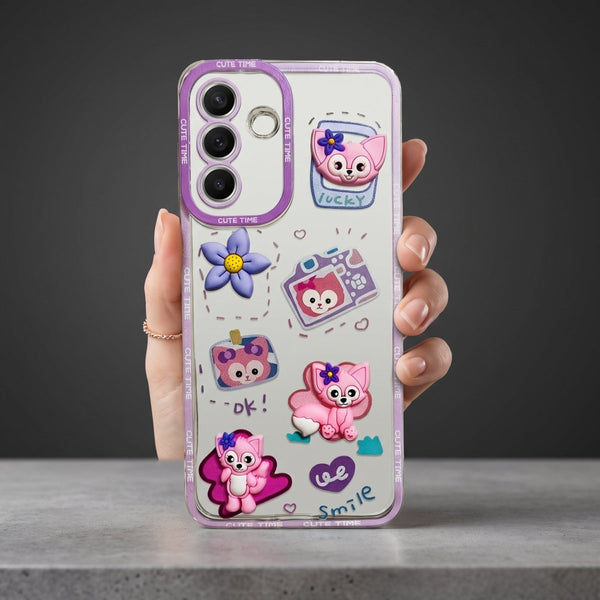 Happy Cute Time Silicone Case for Samsung A37 - The Hatke