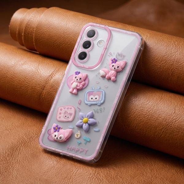 Happy Cute Time Silicone Case for Samsung A37 - The Hatke