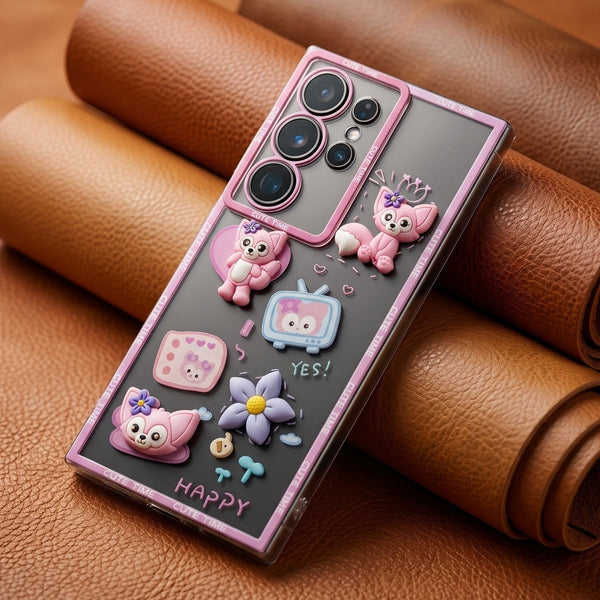 Happy Cute Time Silicone Case for Samsung S24 Ultra - The Hatke