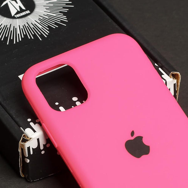 Hot Pink Original Silicone case for Apple iphone 11 - The Hatke