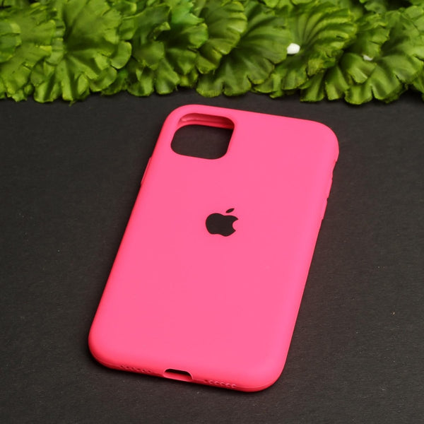 Hot Pink Original Silicone case for Apple iphone 11 - The Hatke
