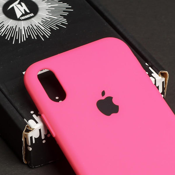 Hot Pink Original Silicone case for Apple iphone Xr - The Hatke