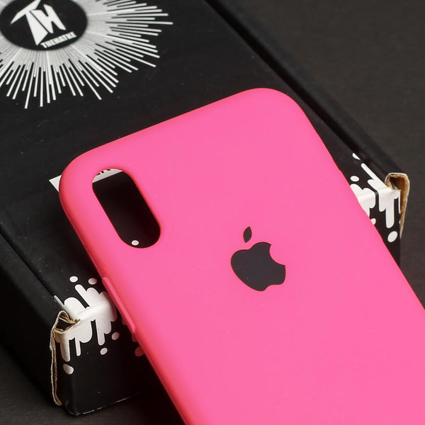 Hot Pink Original Silicone case for Apple iphone X/xs - The Hatke