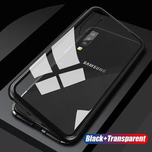 Black Magnetic Back Case for Samsung A7 2018