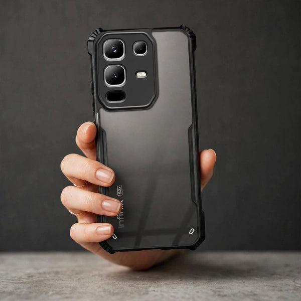 Hybrid Shockproof protective transparent Silicone Case for Infinix Note 50x - The Hatke