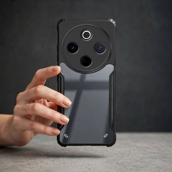 Hybrid Shockproof protective transparent Silicone Case for IQOO Z10 - The Hatke