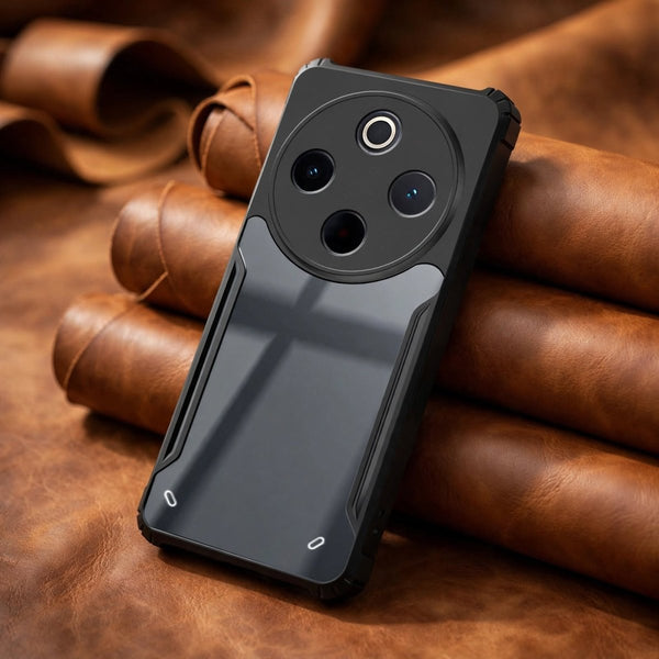 Hybrid Shockproof protective transparent Silicone Case for IQOO Z10 - The Hatke