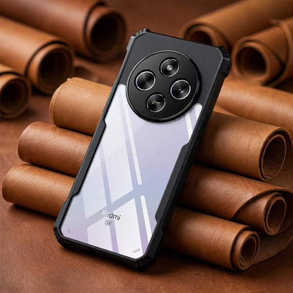 Hybrid Shockproof protective transparent Silicone Case for Redmi 14C - The Hatke