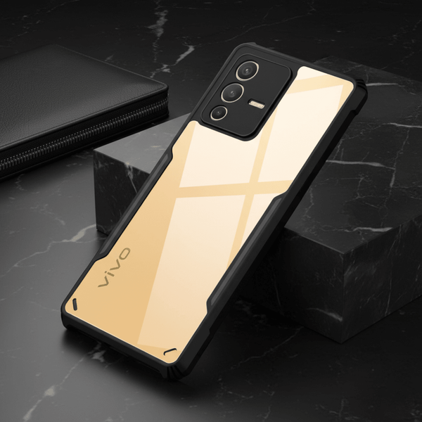 Hybrid Shockproof protective transparent Silicone Case for Vivo V23 - The Hatke