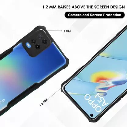 Hybrid Shockproof Silicone Case for Oppo A54 4G - The Hatke