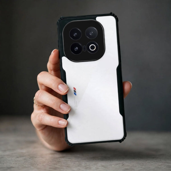 Hybrid Shockproof Transparent Silicone Case for IQOO 13 - The Hatke