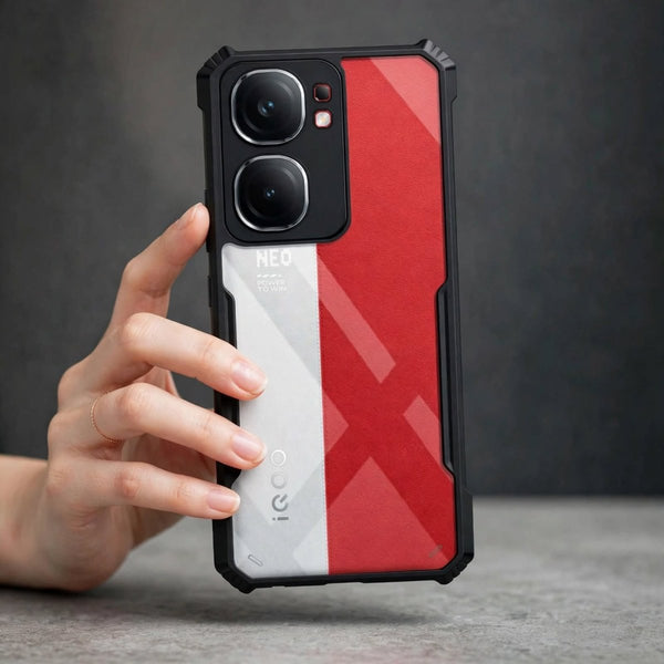 Hybrid Shockproof Transparent Silicone Case for IQOO NEO 9 Pro - The Hatke