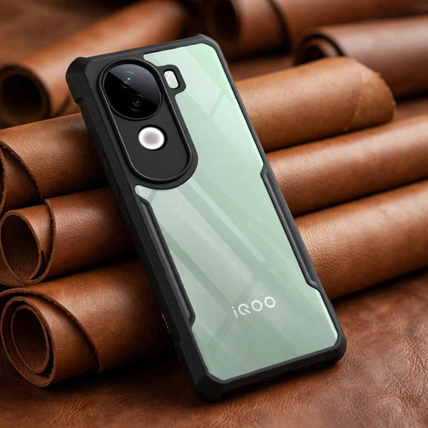 Hybrid Shockproof Transparent Silicone Case for IQOO Z9s - The Hatke