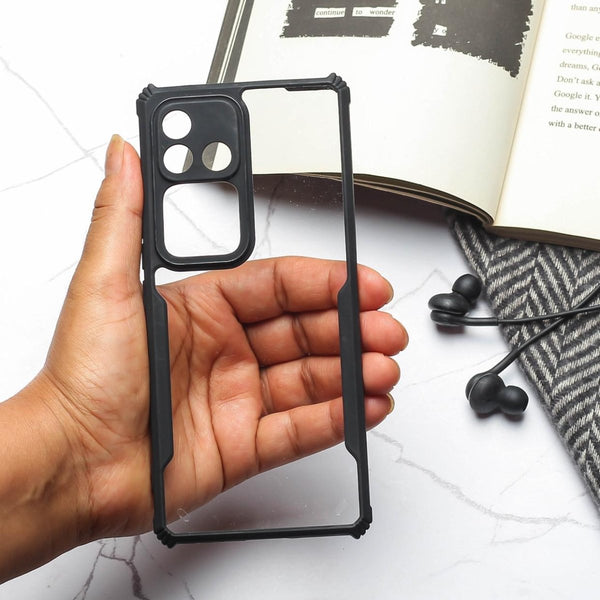 Hybrid Shockproof Transparent Silicone Case for Vivo V30 - The Hatke