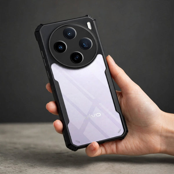 Hybrid Shockproof Transparent Silicone Case for Vivo X200T - The Hatke