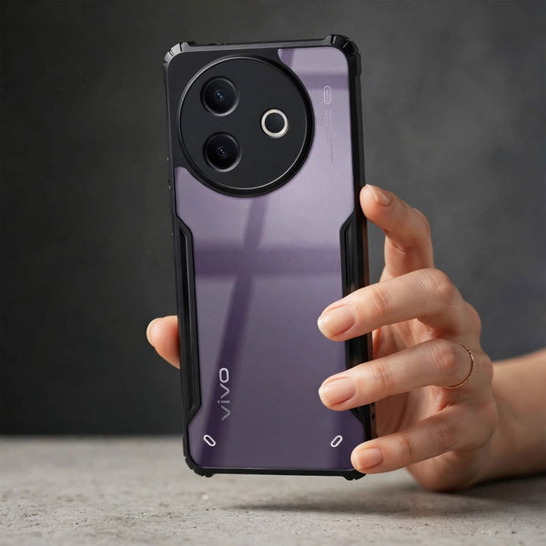 Hybrid Shockproof Transparent Silicone Case for Vivo Y39 - The Hatke