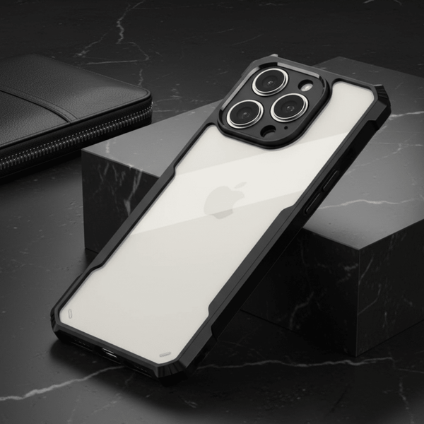 Hybrid Shockproof Transparent Silicone Safe Case for Apple iphone 12 pro max - The Hatke