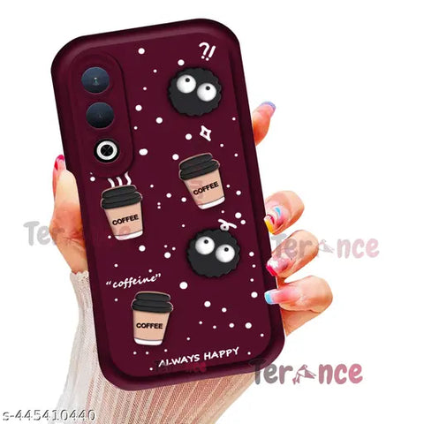 Mehroon COFFEE (ALWAYS HAPPY) Silicone case for Vivo V40E