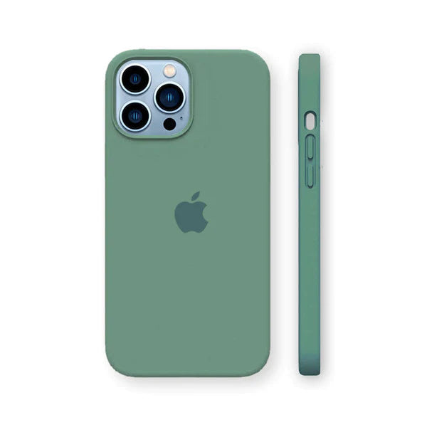 Green Original Silicone case for Apple iphone 15 Pro Max
