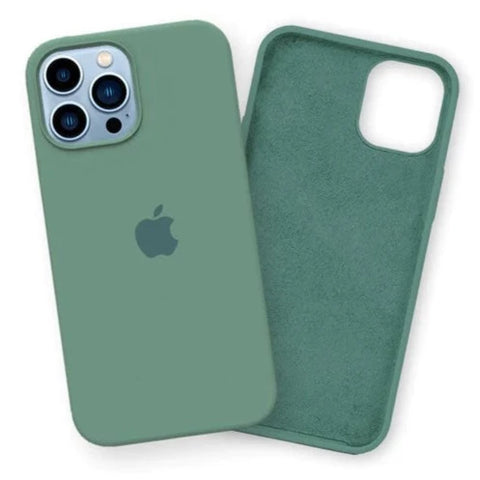 Green Original Silicone case for Apple iphone 13 Pro