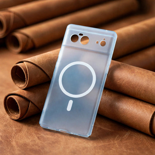 Blue Paper Matte Magsafe Case for Google Pixel 6