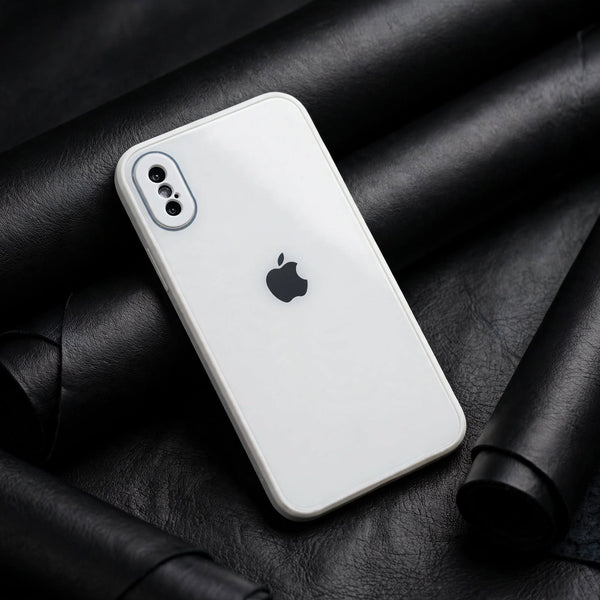 White Camera Safe mirror case for Apple Iphone X/Xs