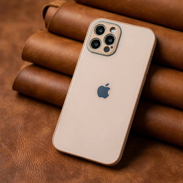 Peach Camera Safe mirror case for Apple Iphone 12 Pro