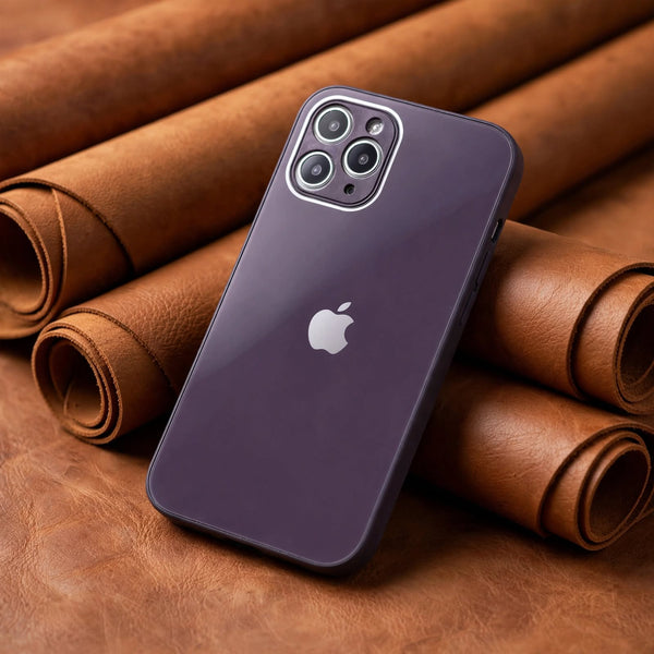 Deep Purple Camera Safe mirror case for Apple Iphone 11 Pro