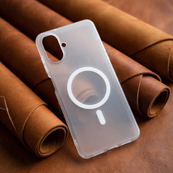 White Paper Matte Magsafe Case for Samsung A07