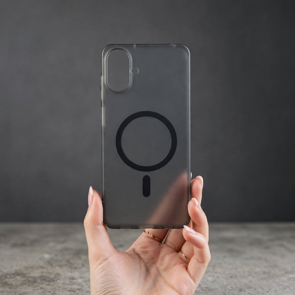 Black Paper Matte Magsafe Case for Samsung A07